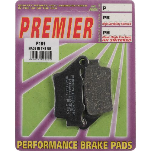 Yamaha XT660X SuperMotard 2004-2015 Premier Rear Disc Brake Pads