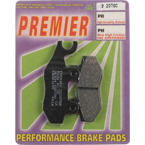 Kawasaki Ninja 250 2008-2012 Premier Rear Disc Brake Pads Direct Replacement