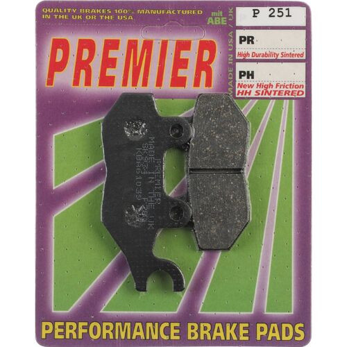 Triumph Thruxton 900 2004-2015 Premier Rear Disc Brake Pads Direct Replacement