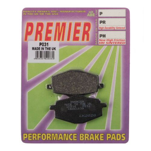 Yamaha DT200R 1989-1998 Premier Rear Disc Brake Pads Direct Replacement