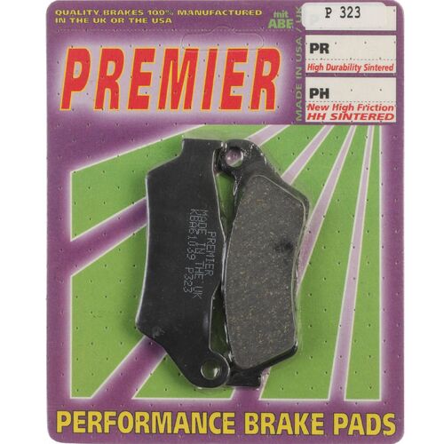 BMW HP2 Enduro 2005-2008 Premier Rear Disc Brake Pads Direct Replacement