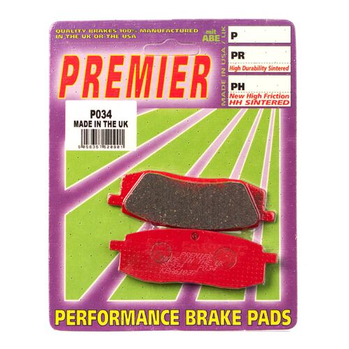 Yamaha TT350 1986-1998 Premier Front Disc Brake Pads Direct Replacement
