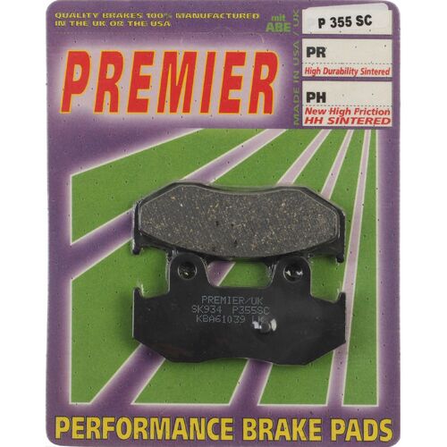 For Suzuki AN400 BurgMan 2001-2006 Premier Rear Disc Brake Pads