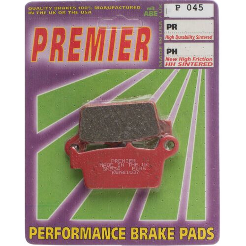 Kawasaki KLX400R 2003-2004 Premier Rear Disc Brake Pads Direct Replacement