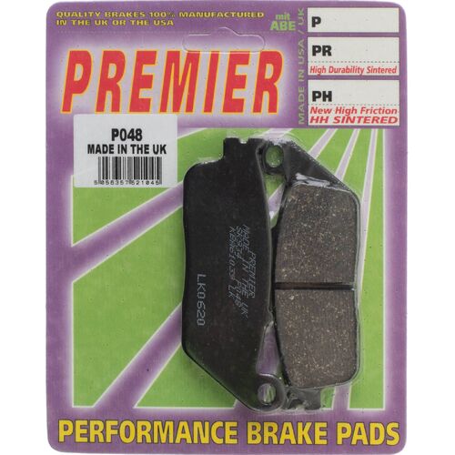 Honda CBR1000F 1989-1992 Premier Rear Disc Brake Pads Direct Replacement