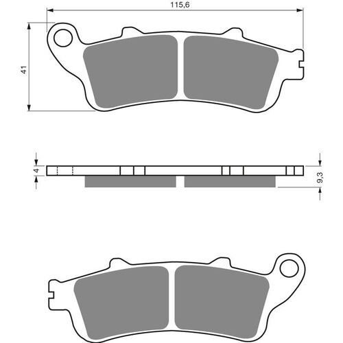 Honda NSS250 2000-2004 Premier Sintered Front Disc Brake Pads