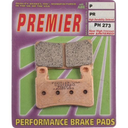Harley Davidson XR1200X Sportster 2010-2011 Premier Sintered Front Brake Pads
