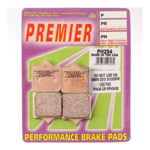 KTM 990 SM 2008 Premier Sintered Front Disc Brake Pads Direct Replacement