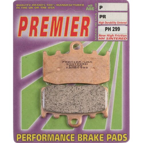 BMW K1300S 2009-2017 Premier Sintered Front Disc Brake Pads Direct Replacement