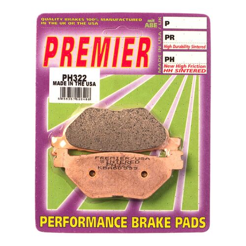 Yamaha XVS950 Bolt 2014 Premier Sintered Rear Disc Brake Pads