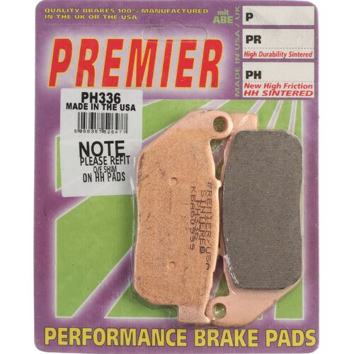 Harley Davidson XL 1200CA Cust A 2013 Premier Sintered Front Brake Pads