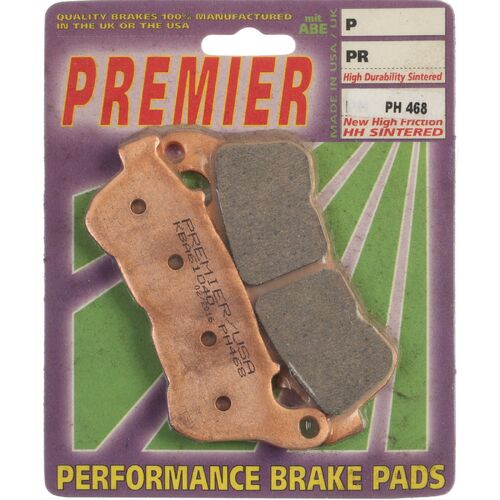 Harley Davidson XL1200CX Roadster 2017-2019 Premier Sintered Front Brake Pads