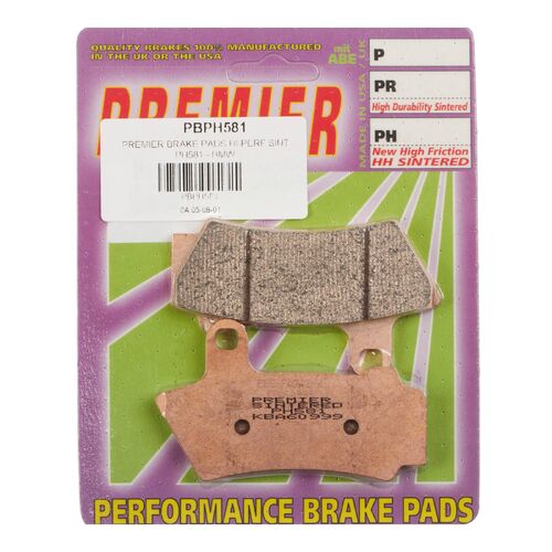 BMW R18 Cl 2022 Premier Sintered Front Disc Brake Pads Direct Replacement
