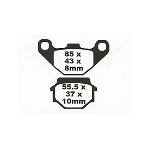 Kawasaki KX250 1986-1988 Premier Sintered Rear Disc Brake Pads