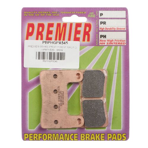 BMW S1000RR 2019-2022 Premier Racing Front Disc Brake Pads Direct Replacement