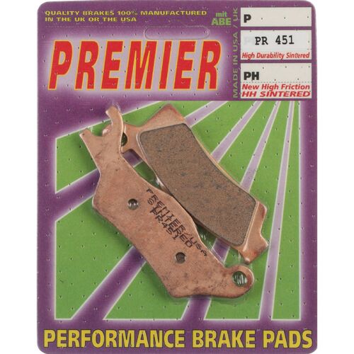 Can-Am OutLander 1000 STD XT 2012-2014 Premier Full Sintered Left Front Brake Pads