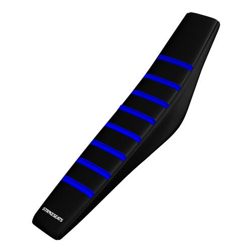 Yamaha YZ250F 2001-2002 Strike Gripper Ribbed Seat Cover Blue-Black-Black