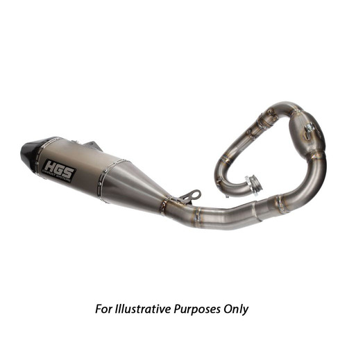 Yamaha WR250F 2019-2025 HGS Stainless Steel Carbon 4 Stroke Full Exhaust Pipe System