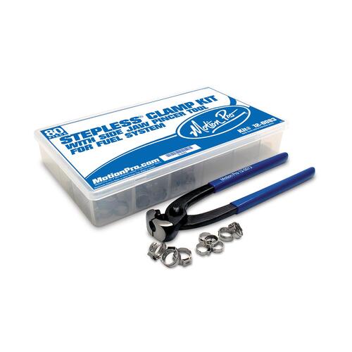 Motion Pro Stepless Clamp Fuel Line Fittings Kit 70pcs with Pincer Tool