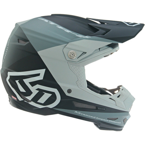 6D ATR-2 MX Motorcycle Helmet Quadrant Charcoal Grey Black