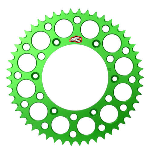 Kawasaki KX125 1996-1997 Renthal Green Ultralight 48t Rear Sprocket Aluminium