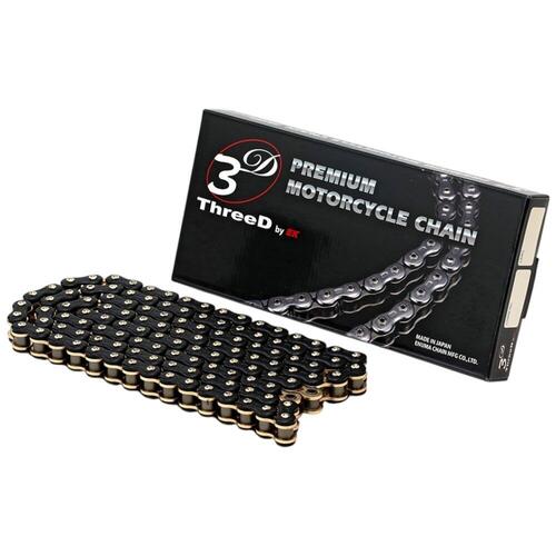 Kawasaki W650 EJ650 1999-2005 EK 3D L-Series Chain Black/Gold
