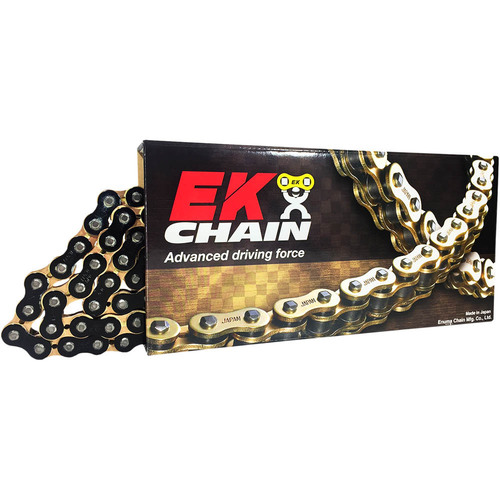 Bimota Yb11 1996-2003 EK 530 QX-Ring Super Heavy Duty Metallic Black/Gold Chain 122L