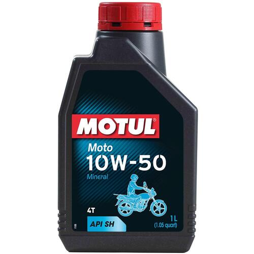 Motul Motorcycle Engine Oil (10W 50) 4T 1L Mineral