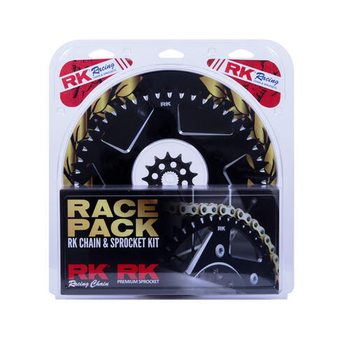 KTM 530 EXC-R 2008-2011 RK Gold U-Ring Chain & Black Alloy Sprocket Kit 14/50