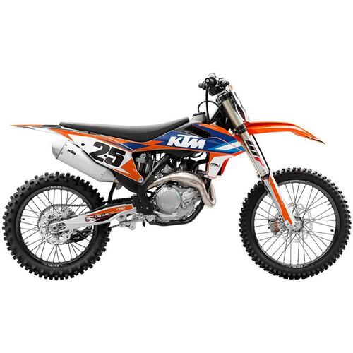 KTM 250 EXC-F 2014-2016 Factory Effex Evo16 Radiator Shroud Graphics Kit
