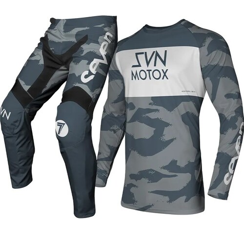 Seven Vox Pursuit MX Motocross Jersey & Pants Set Steel