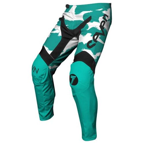 Seven Vox Pursuit Youth MX Motocross Pants White Teal Y20
