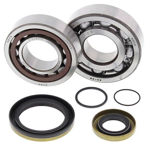 Gas-Gas EC200 Ohlins 2005-2007 All Balls Motorcycle Crankshaft Main Bearing & Seal Kit