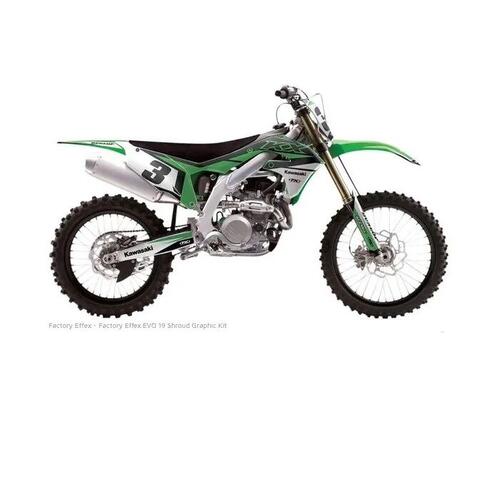 Kawasaki KX450F 2009-2011 Factory Effex Evo19 Radiator Shroud Graphics Kit