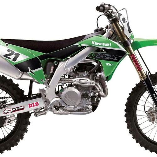 Kawasaki KX250F 2021-2022 Factory Effex SR1 Radiator Shroud Graphics Kit