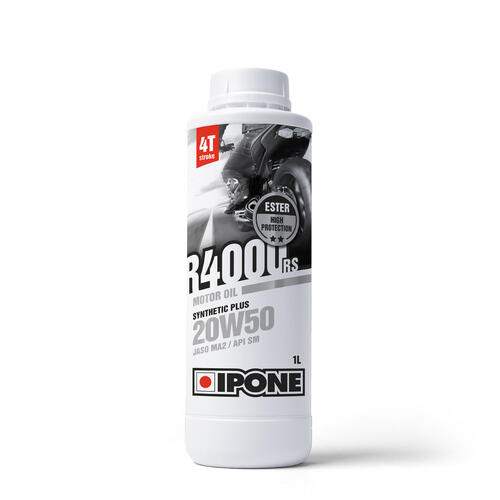 Ipone R4000 RS 20W50 Four-Stroke Engine Oil Semi-Synthetic Ester 1L