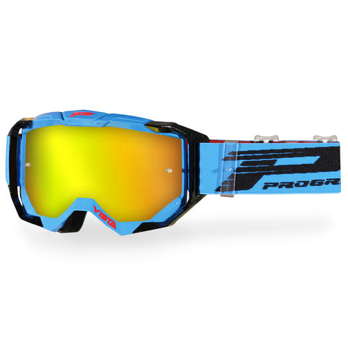 Progrip Motocross Goggles 3303 MX Turquoise Blue Black Vista