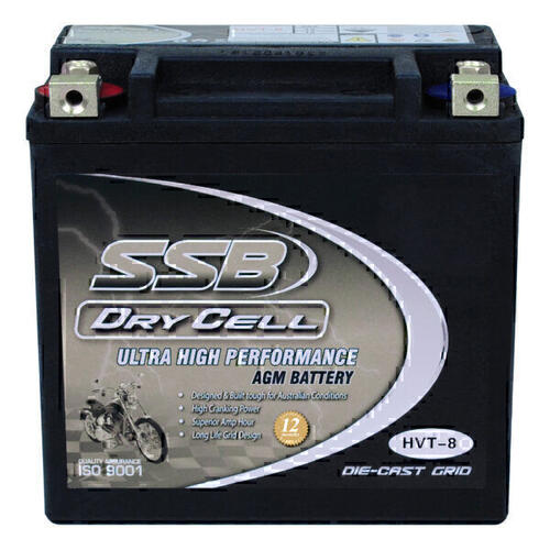 Kawasaki KVF700 PRAIRIE 2004-2006 SSB Dry Cell Heavy Duty AGM Battery HVT-8