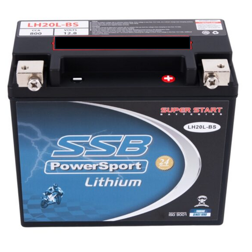 Indian ROADMASTER 2015 - 2023 SSB PowerSport High Performance Lithium Battery LH20L-BS
