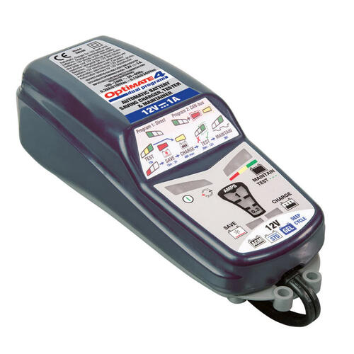 Optimate 4 Dual Battery Charger, Maintainer & Tester 12V 1.0A Suits Std, Gel, Agm & Deep Cycle