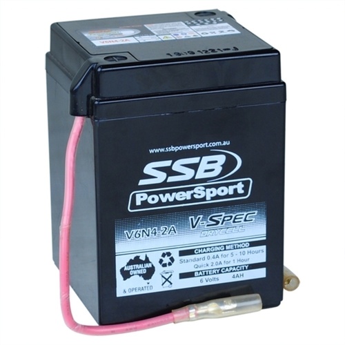 Suzuki GP125 1978 - 1984 SSB V-Spec High Performance AGM Battery 4-V6N4-2A