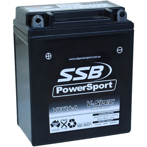 Kawasaki GPX400R IMPORT 1987 - 1991 SSB V-Spec High Performance AGM Battery VB12A-A