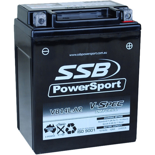 Suzuki GSX-R750 1985 - 1991 SSB V-Spec High Performance AGM Battery VB14L-A2