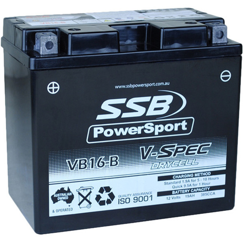 Buell RS 1200 1989 - 1992 SSB V-Spec High Performance AGM Battery VB16-B