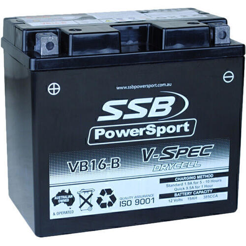 Buell RS 1200 1989-1992 SSB V-Spec High Performance AGM Battery VB16-B