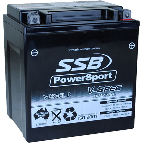 Polaris 800 RANGER 6X6 2010 - 2014 SSB V-Spec High Performance AGM Battery VB30CL-B