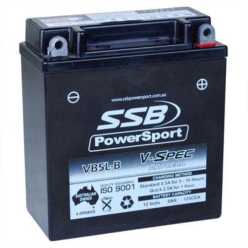 Suzuki GT250E X7 1978 - 1982 SSB V-Spec High Performance AGM Battery VB5L-B