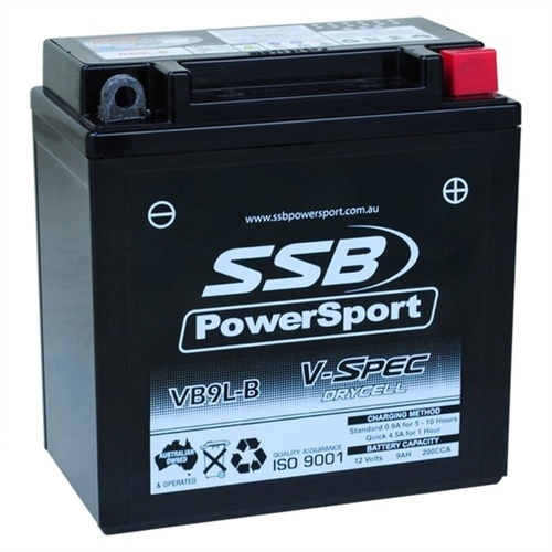Kawasaki ZXR250 IMPORT 1989 - 1998 SSB V-Spec High Performance AGM Battery VB9L-B