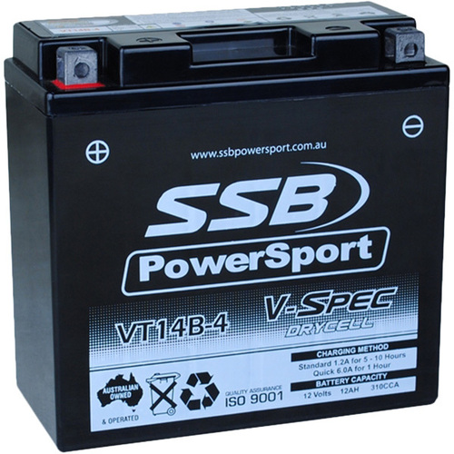 Yamaha FJR1300A 2007 - 2023 SSB V-Spec High Performance AGM Battery VT14B-4