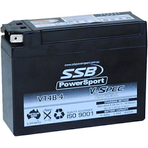 Yamaha TT-R110E 2008-2019 SSB AGM 12V Battery High Performance